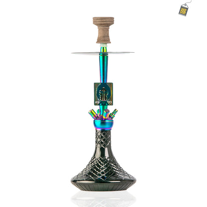 COCOYAYA Moksha SPT Hookah - Rainbow Stem / Black Base