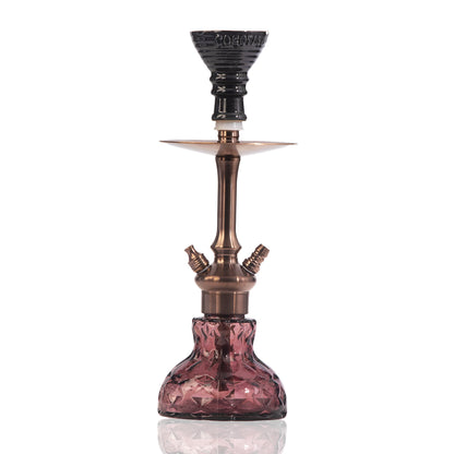 COCOYAYA Oakley Hookah (Conquer Series) - Bronze Stem (Purple Base)