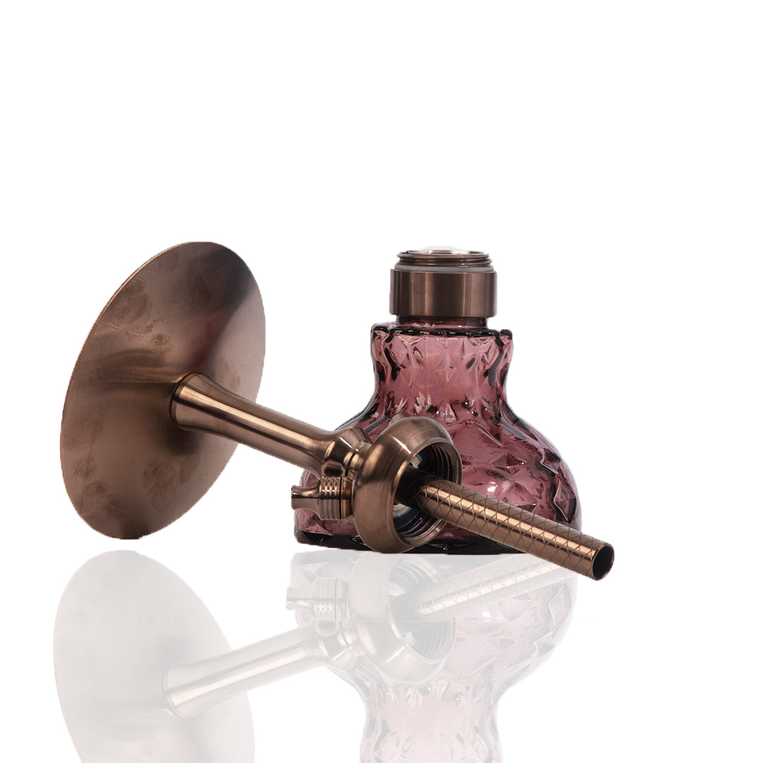 COCOYAYA Oakley Hookah (Conquer Series) - Bronze Stem (Purple Base)