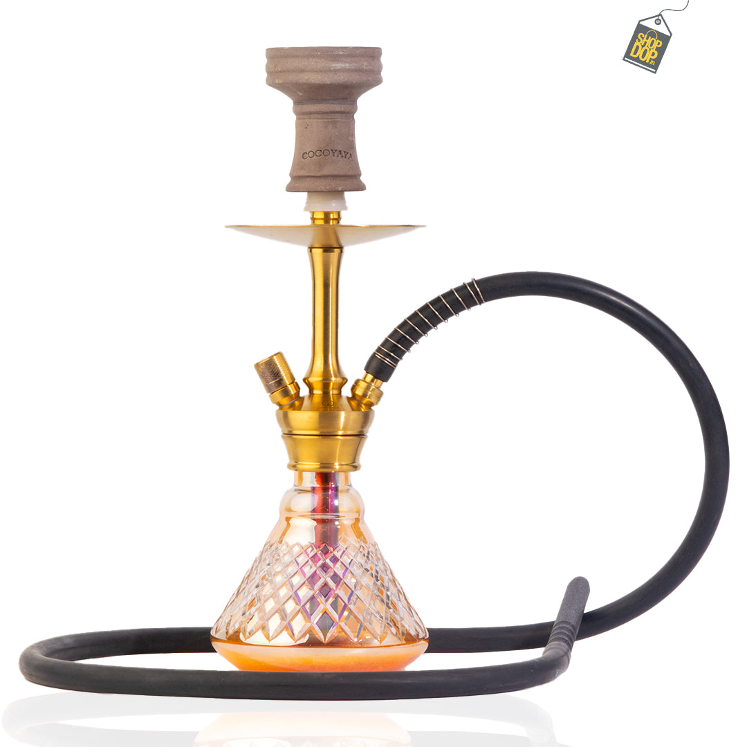 COCOYAYA Oakley Hookah (Conquer Series) - Gold Stem (Goldish Base)