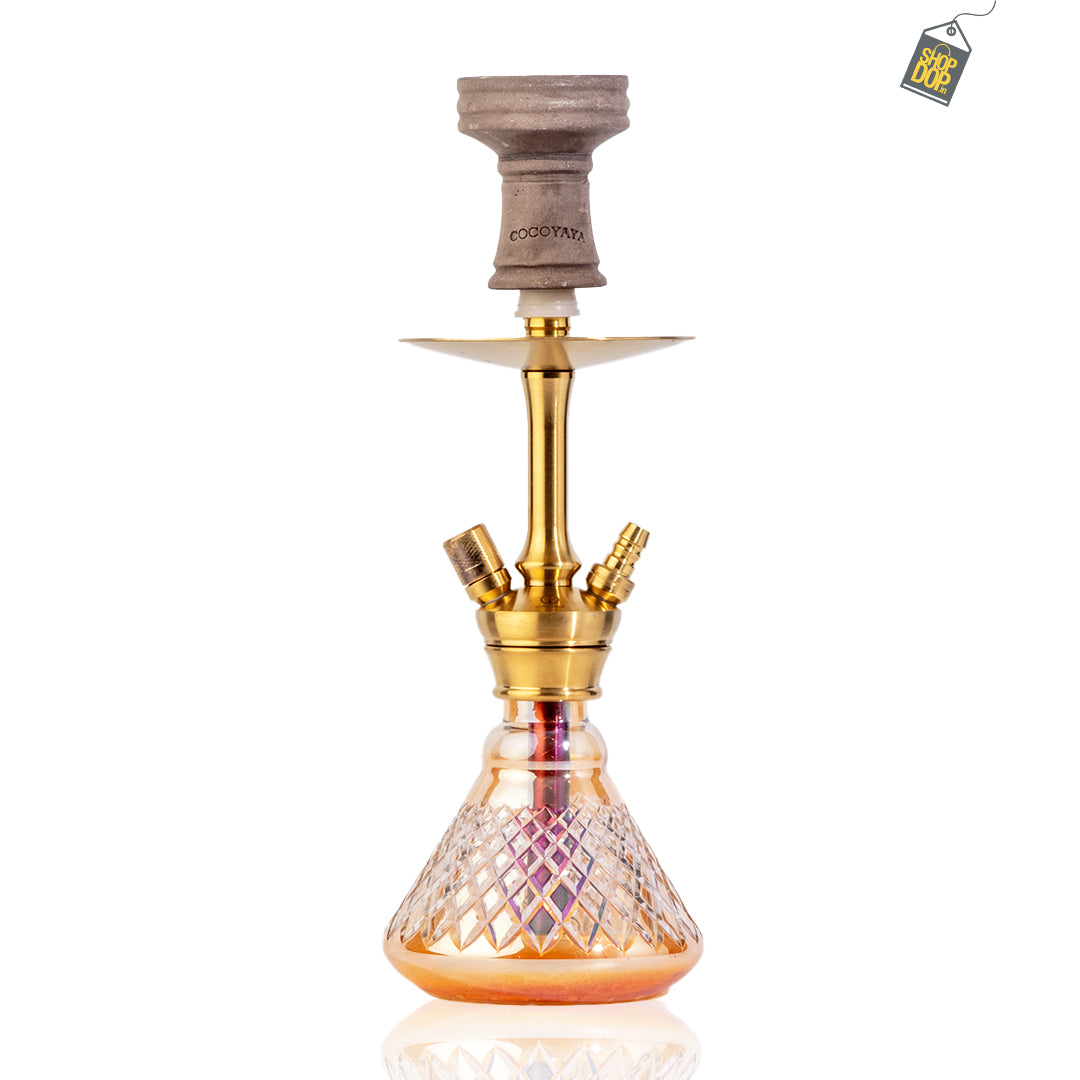 COCOYAYA Oakley Hookah (Conquer Series) - Gold Stem (Goldish Base)