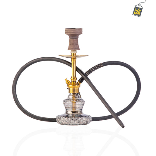 COCOYAYA Oakley Hookah (Conquer Series) - Gold Stem (Transparent Base)