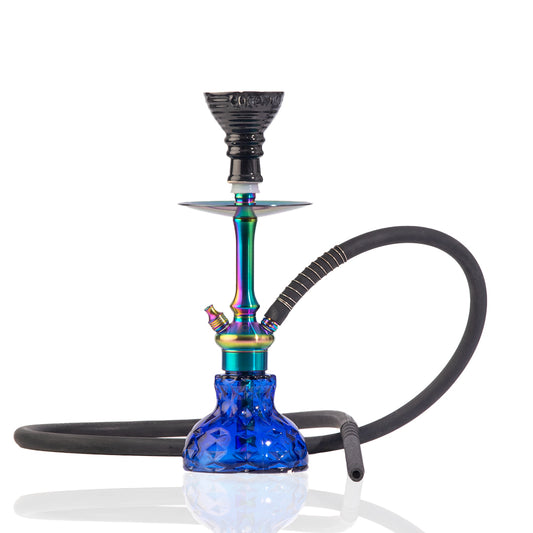 COCOYAYA Oakley Hookah (Conquer Series) - Rainbow Stem (Blue Base)