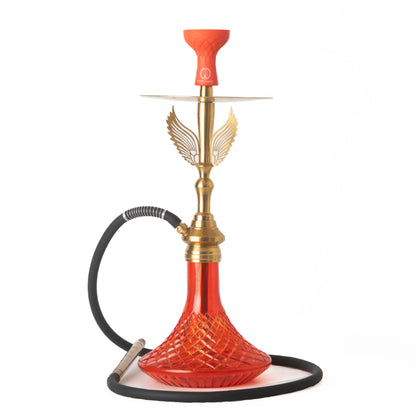 COCOYAYA Phantom Hookah - Golden Stem/Red Base