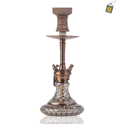 COCOYAYA Poco Hookah (Conquer Series) - Bronze Stem / Cut Glass Base