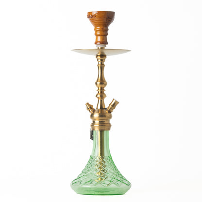 COCOYAYA Simba Hookah - Light Green Base/Golden Stem