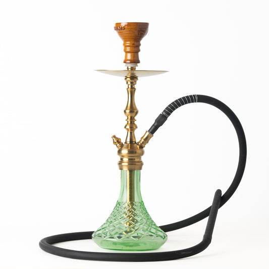 COCOYAYA Simba Hookah - Light Green Base/Golden Stem