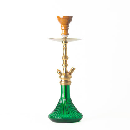 COCOYAYA Simba Hookah - Green Base/Golden Stem