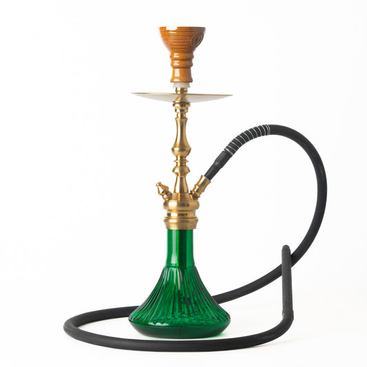 COCOYAYA Simba Hookah - Green Base/Golden Stem