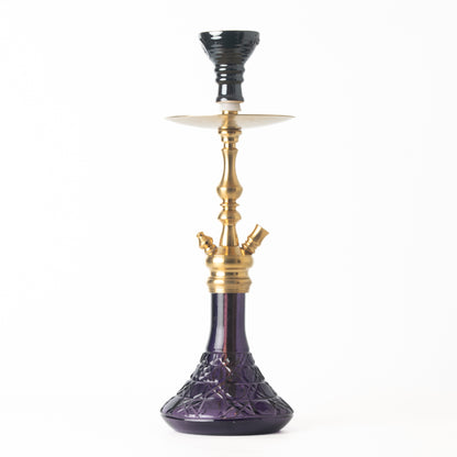 COCOYAYA Simba Hookah - Purple Base/Golden Stem