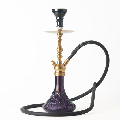 COCOYAYA Simba Hookah - Purple Base/Golden Stem