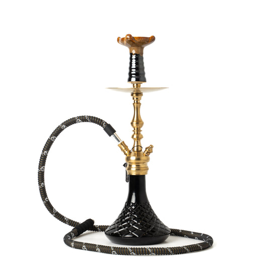 COCOYAYA Simba Hookah - Black Base/Golden Stem