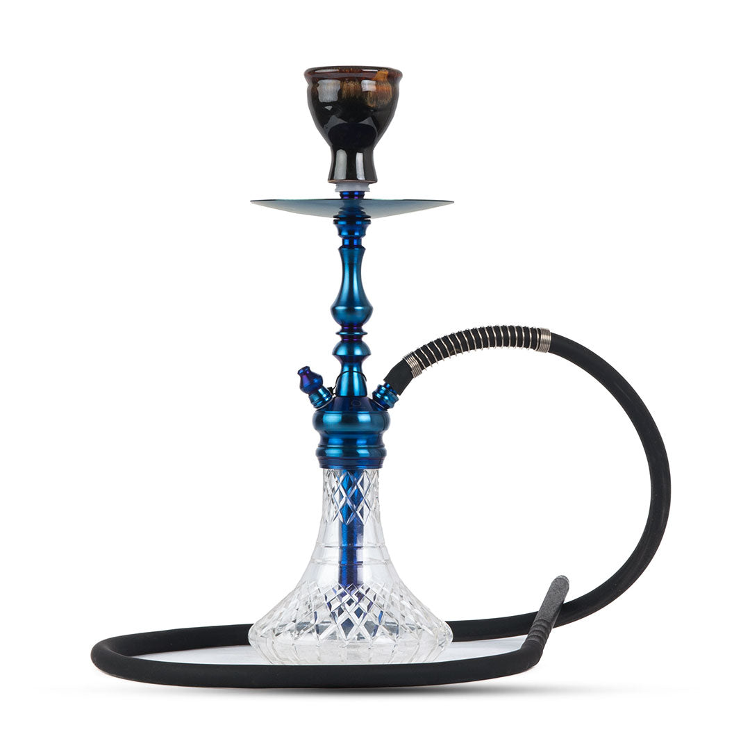 COCOYAYA Simba Hookah - Blue Stem / Transparent Base