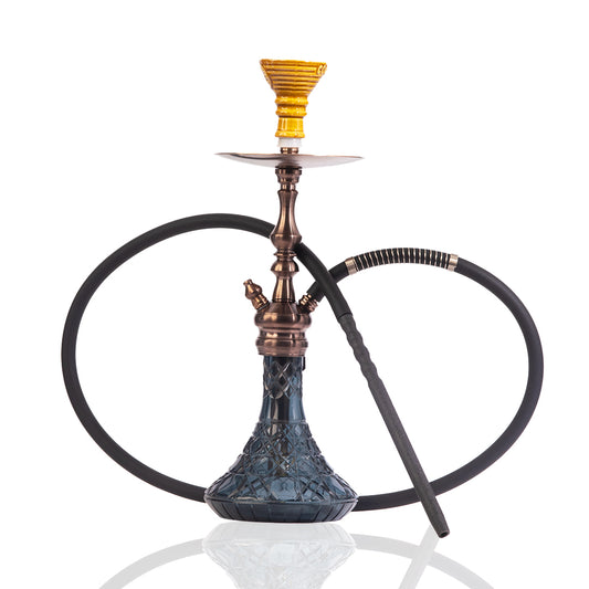 COCOYAYA Simba Hookah - Black Base/Bronze Stem