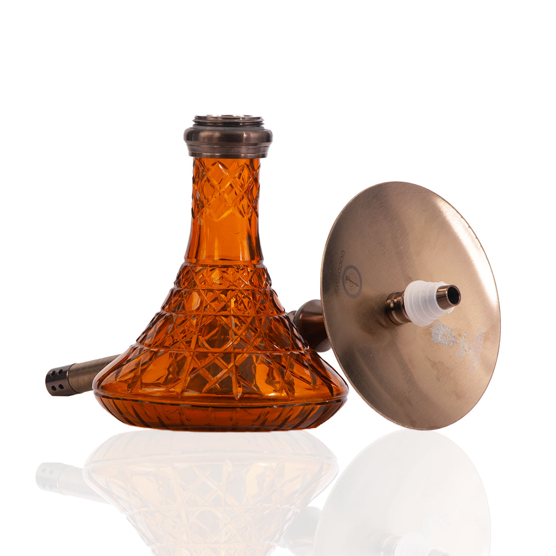 COCOYAYA Simba Hookah - Bronze Stem / Amber Base