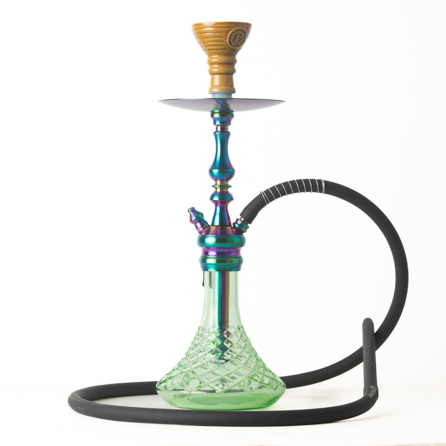 COCOYAYA Simba Hookah - Light Green Base/Rainbow Stem