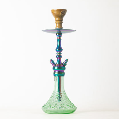 COCOYAYA Simba Hookah - Light Green Base/Rainbow Stem