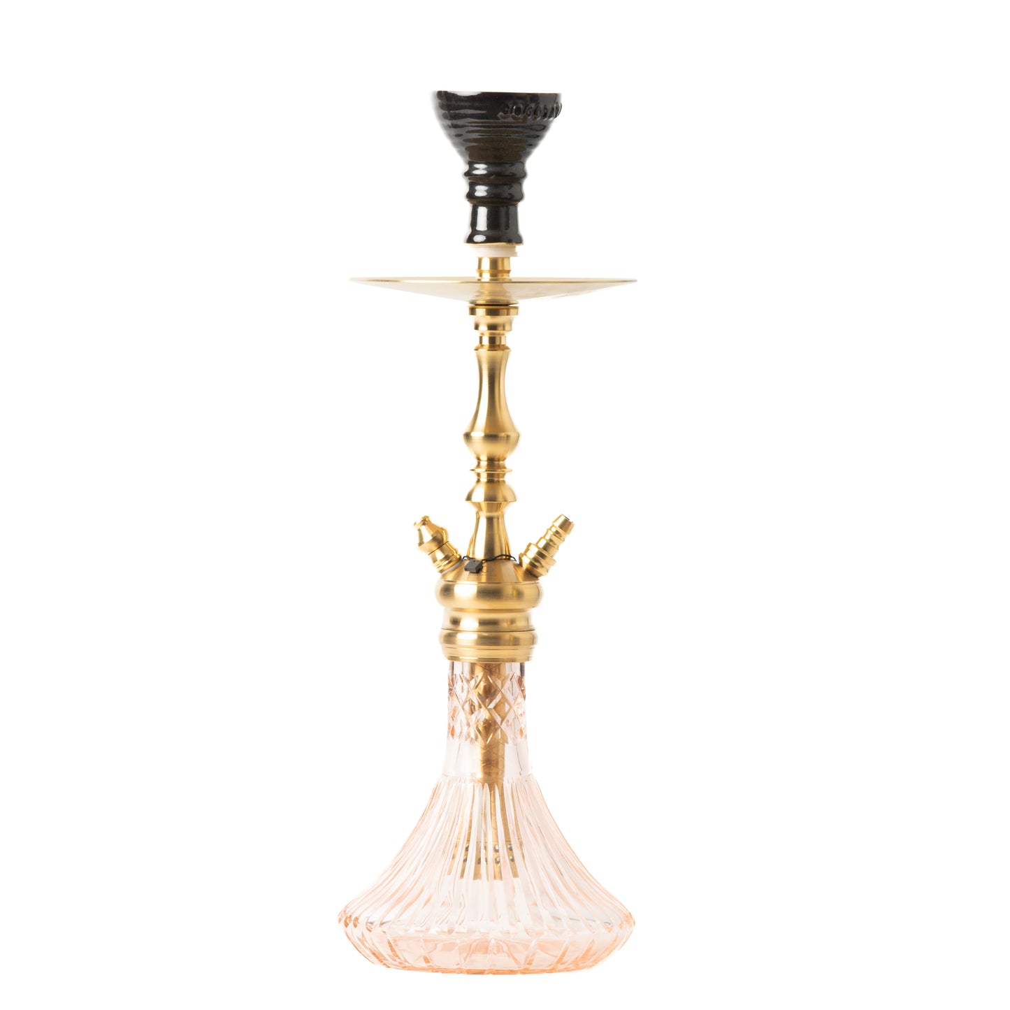 COCOYAYA Simba Hookah - Light Pink Base/Golden Stem