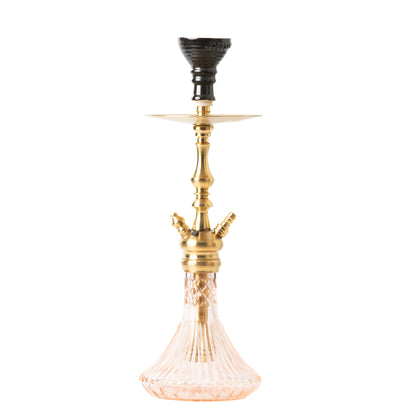 COCOYAYA Simba Hookah - Light Pink Base/Golden Stem