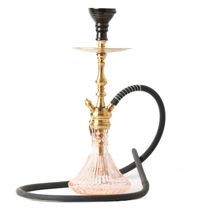 COCOYAYA Simba Hookah - Light Pink Base/Golden Stem