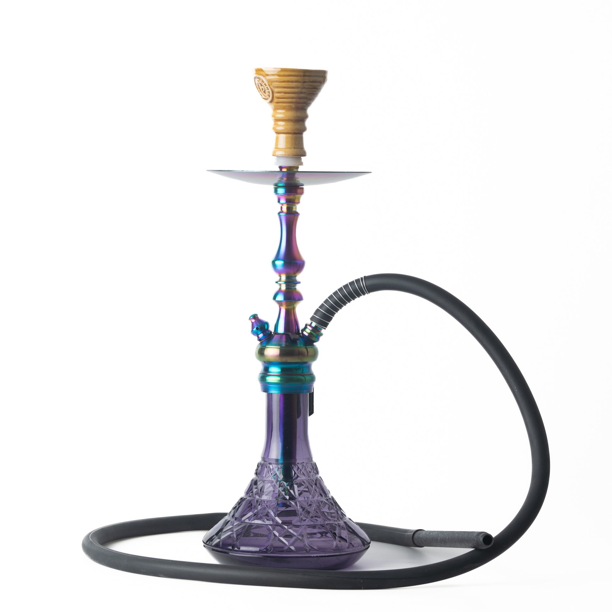 COCOYAYA Simba Hookah - Purple Base/Rainbow Stem