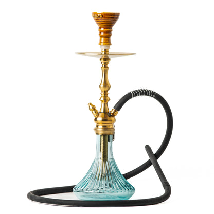 COCOYAYA Simba Hookah - Sky Blue Base/Golden Stem