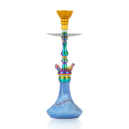 COCOYAYA Simba Hookah - Sky Blue Base/Rainbow Stem