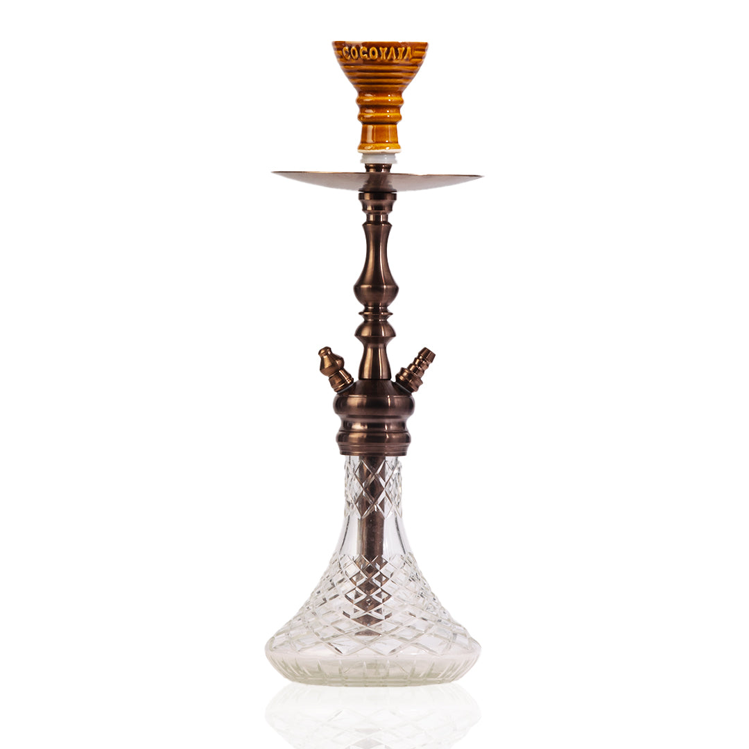 COCOYAYA Simba Hookah - Transparent Base/Bronze Stem