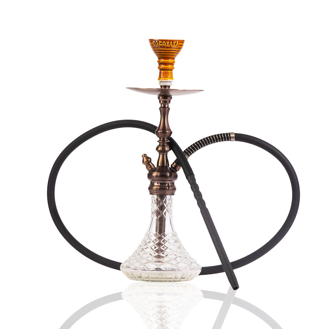 COCOYAYA Simba Hookah - Transparent Base/Bronze Stem