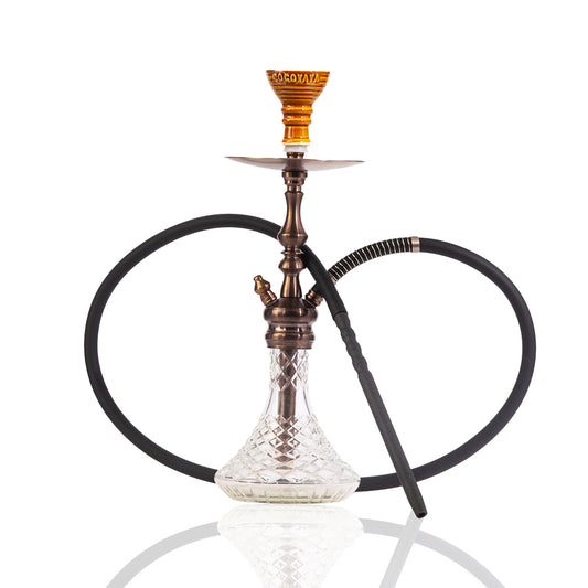 COCOYAYA Simba Hookah - Transparent Base/Bronze Stem