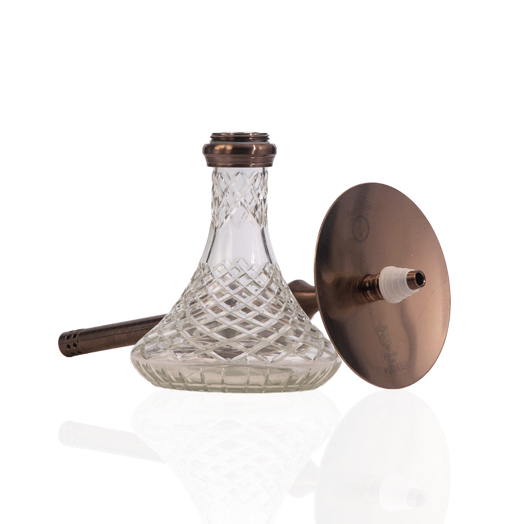 COCOYAYA Simba Hookah - Transparent Base/Bronze Stem