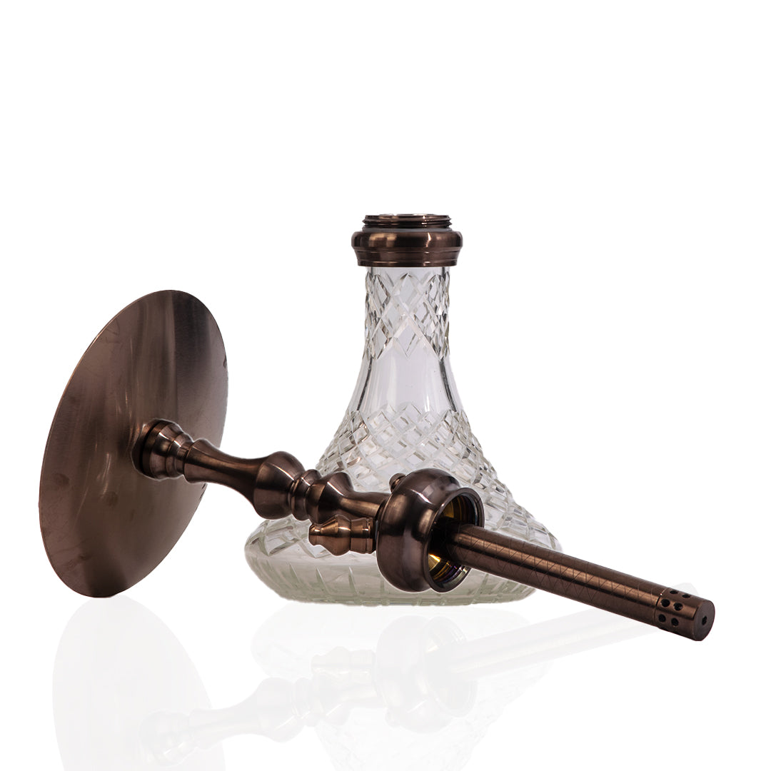 COCOYAYA Simba Hookah - Transparent Base/Bronze Stem