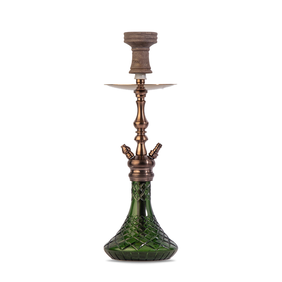 COCOYAYA Simba Hookah - Bronze Finish with Green Base