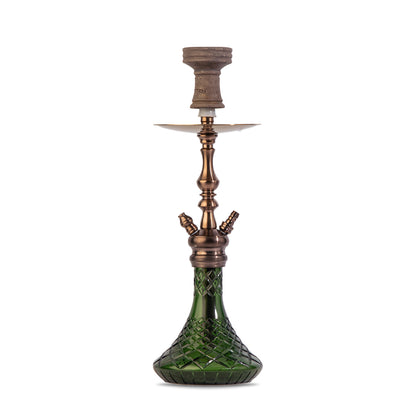 COCOYAYA Simba Hookah - Bronze Finish with Green Base