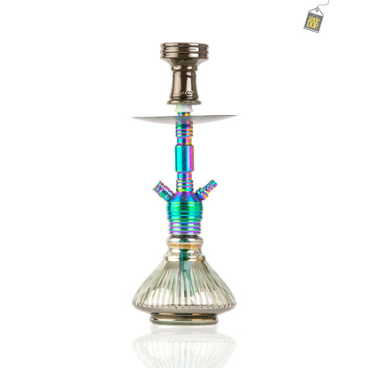 COCOYAYA VIP Micky Hookah - Rainbow Stem / Cut Glass Base