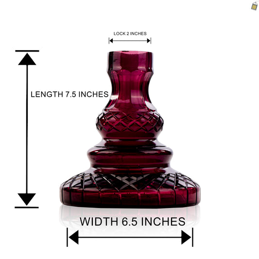 COCOYAYA Valeria Hookah Replacement Base Only - Purple