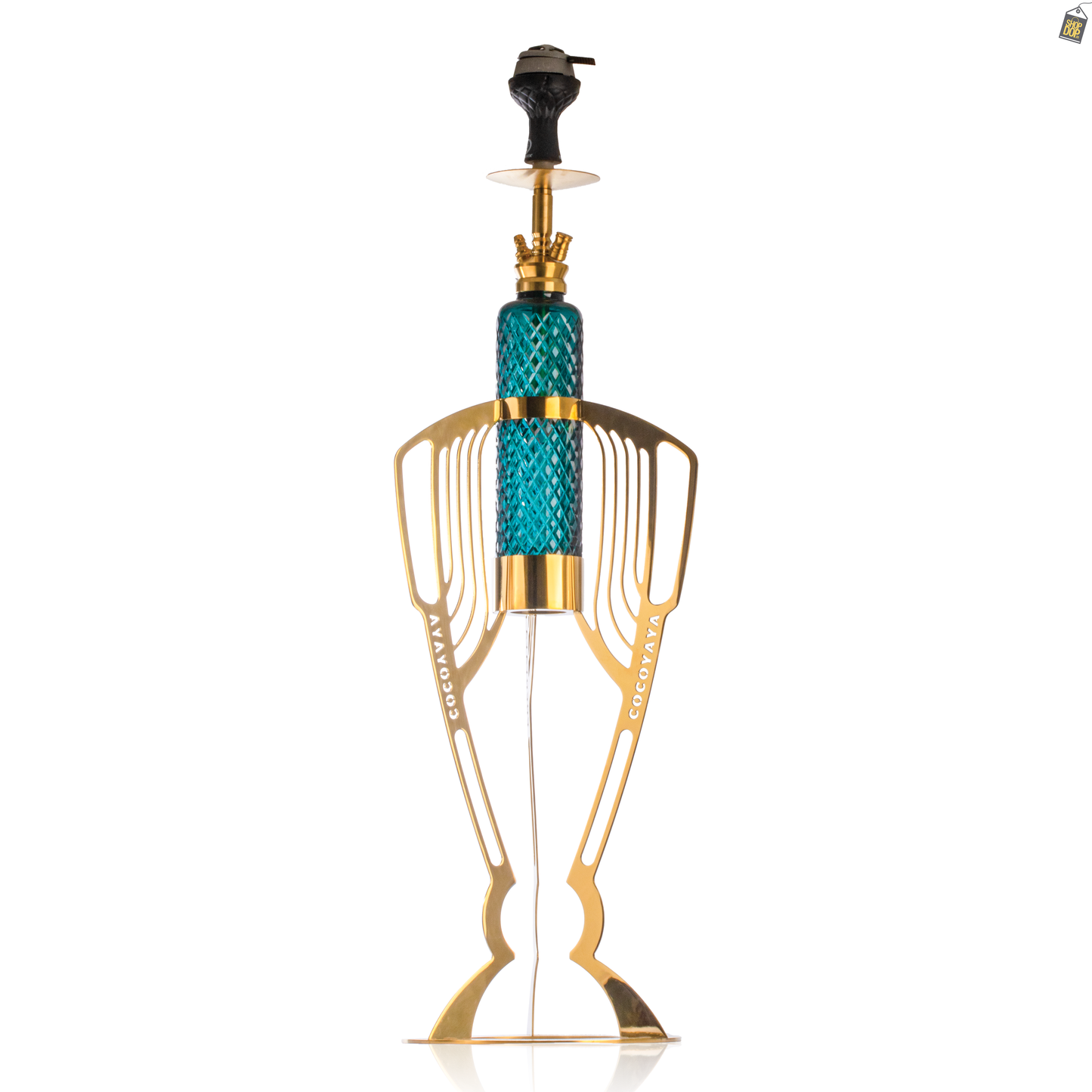 COCOYAYA World Cup Hookah - Gold / Green Base