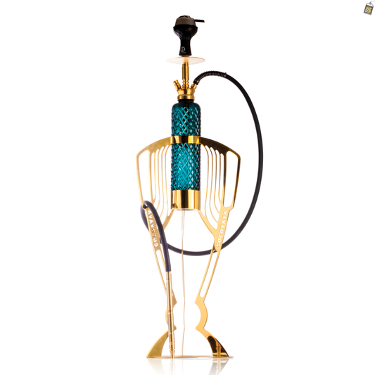 COCOYAYA World Cup Hookah - Gold / Green Base