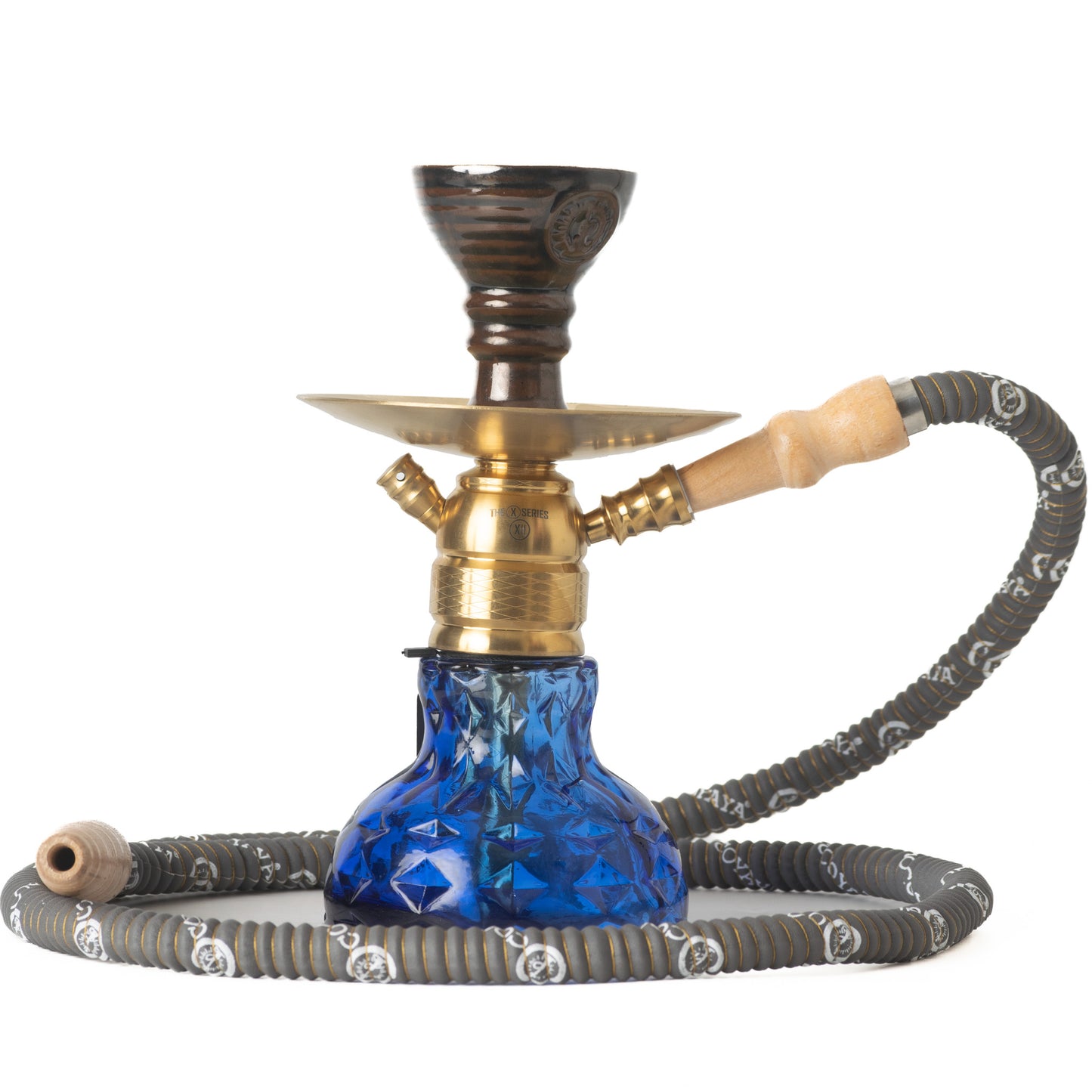 COCOYAYA X11 Hookah - Golden/Dark Blue