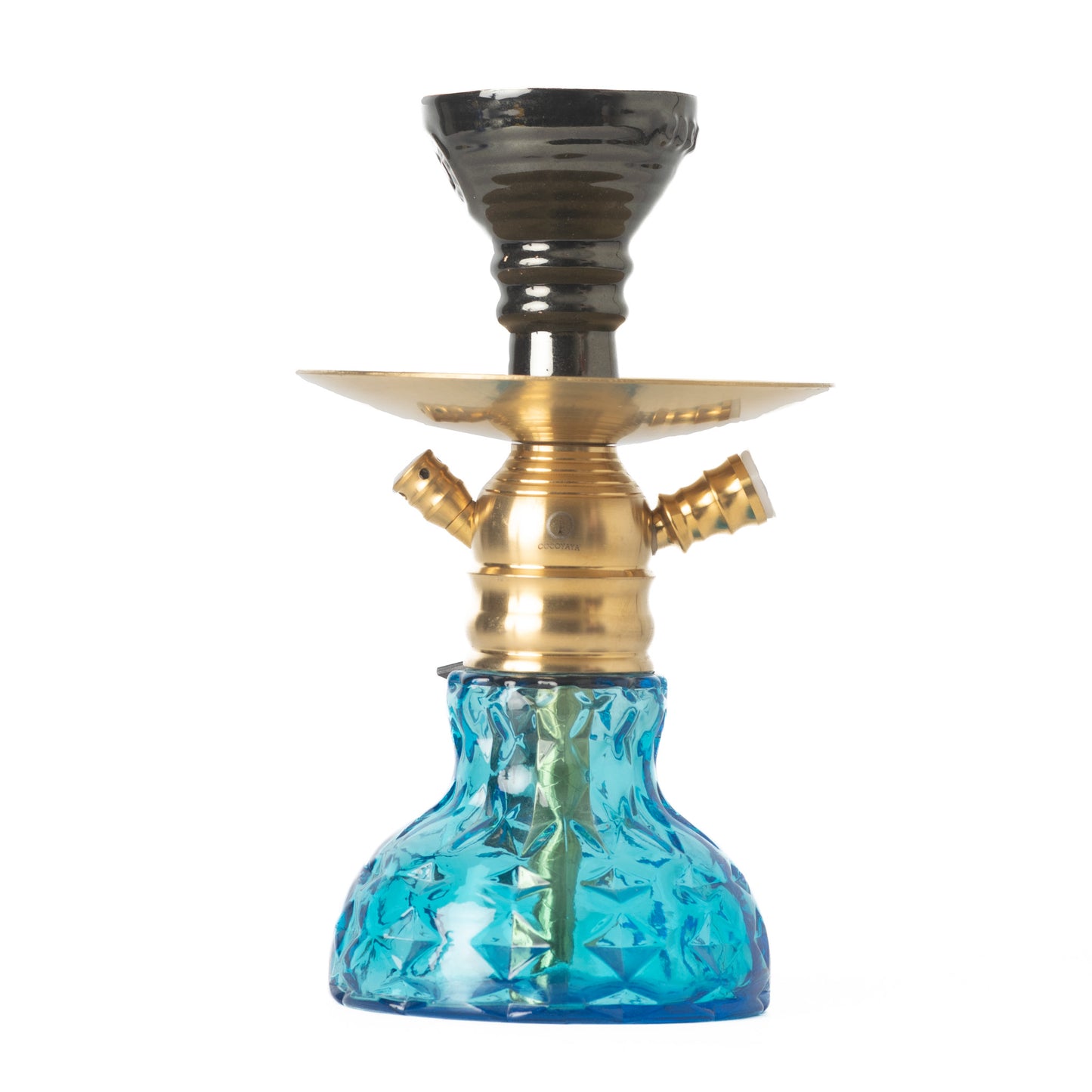 COCOYAYA X11 Hookah - Golden/Sky Blue