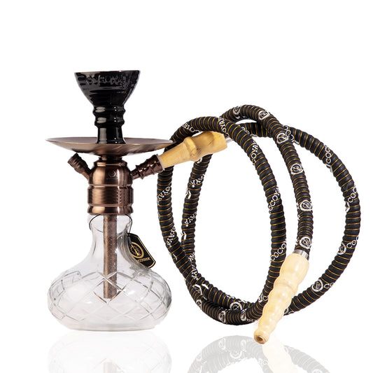 COCOYAYA X17 Hookah - Bronze Stem / Transparent Base