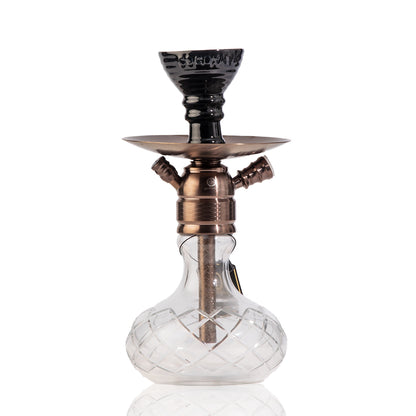 COCOYAYA X17 Hookah - Bronze Stem / Transparent Base