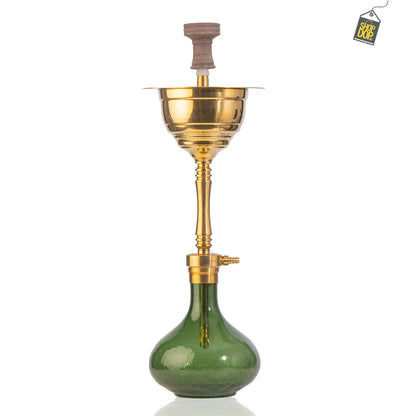 COCOYAYA Yara Hookah - Golden Stem (Green Base)