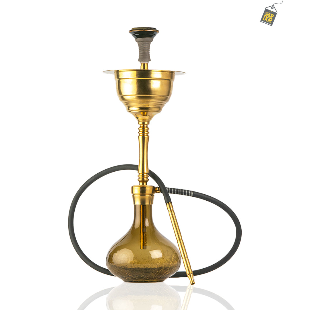 COCOYAYA Yara Hookah - Golden Stem (Grey Base)