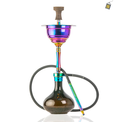 COCOYAYA Yara Hookah - Rainbow Stem (Black Base)