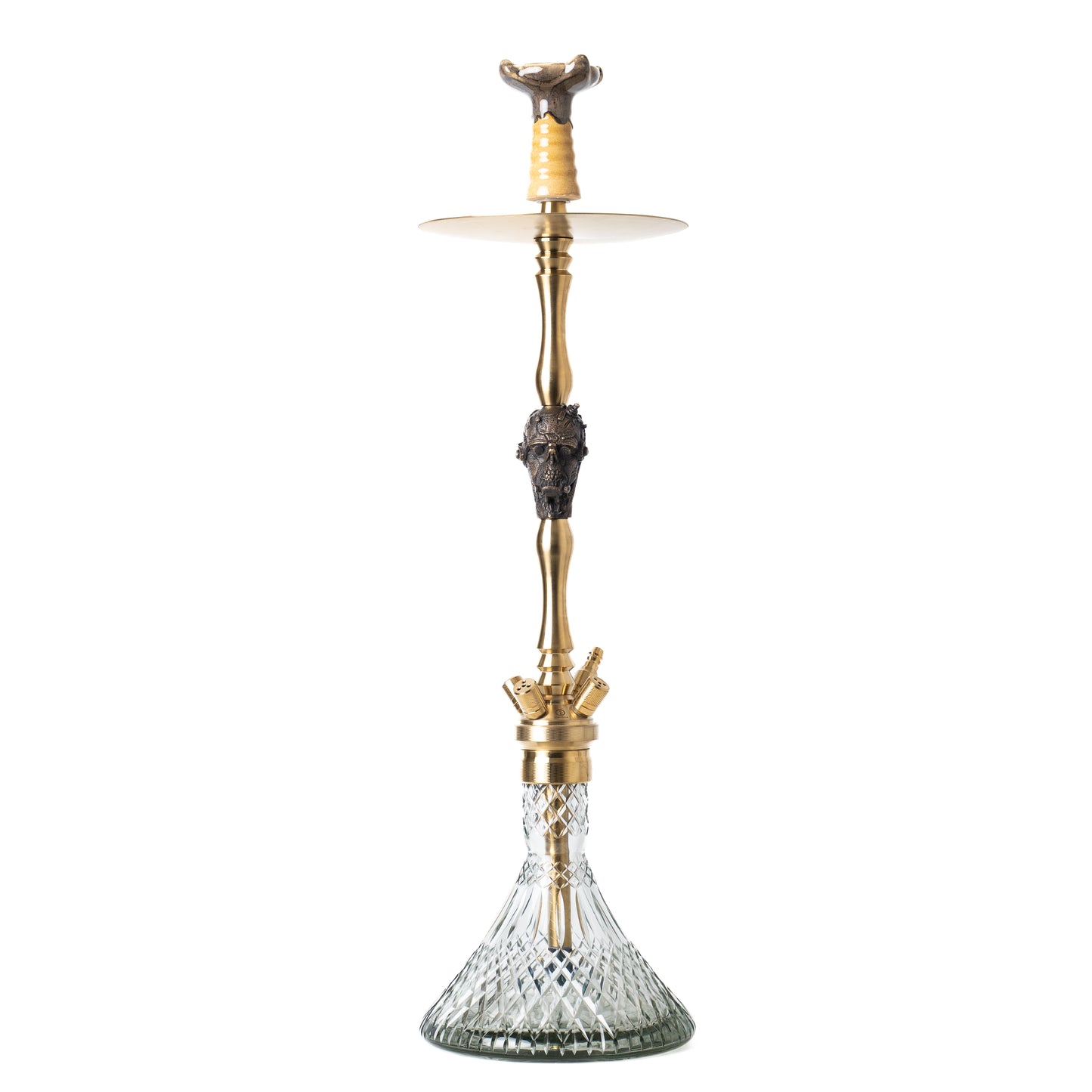 COCOYAYA Jungle Series Franky Hookah - Golden (Transparent Base)