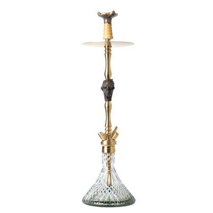 COCOYAYA Jungle Series Franky Hookah - Golden (Transparent Base)