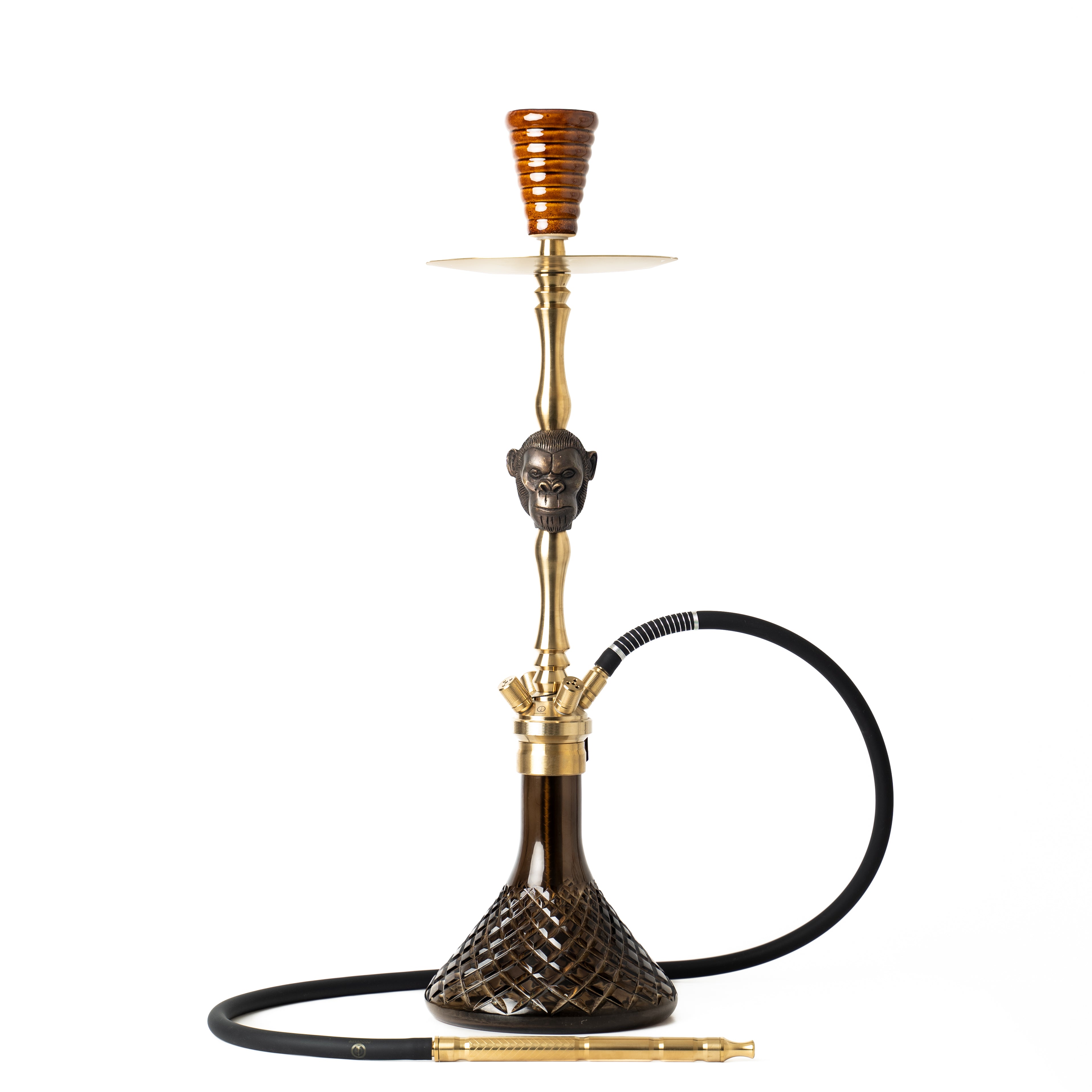 Buy COCOYAYA Jungle Series Kong Hookah - Golden (Black Base