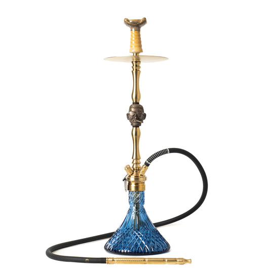 COCOYAYA Jungle Series Mr. P Hookah - Golden (Blue Base)
