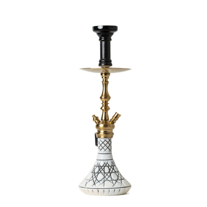 COCOYAYA Simba Hookah - Golden (White Base)